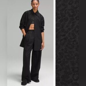 LULULEMON LAB Jacquard Relaxed-Fit Shirt In Leopardo Jacquard MED Black Size 12